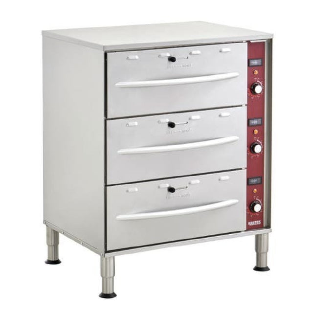 Hubert 194140 - Kratos Drawer Warmer, Triple Drawer, Free Standing