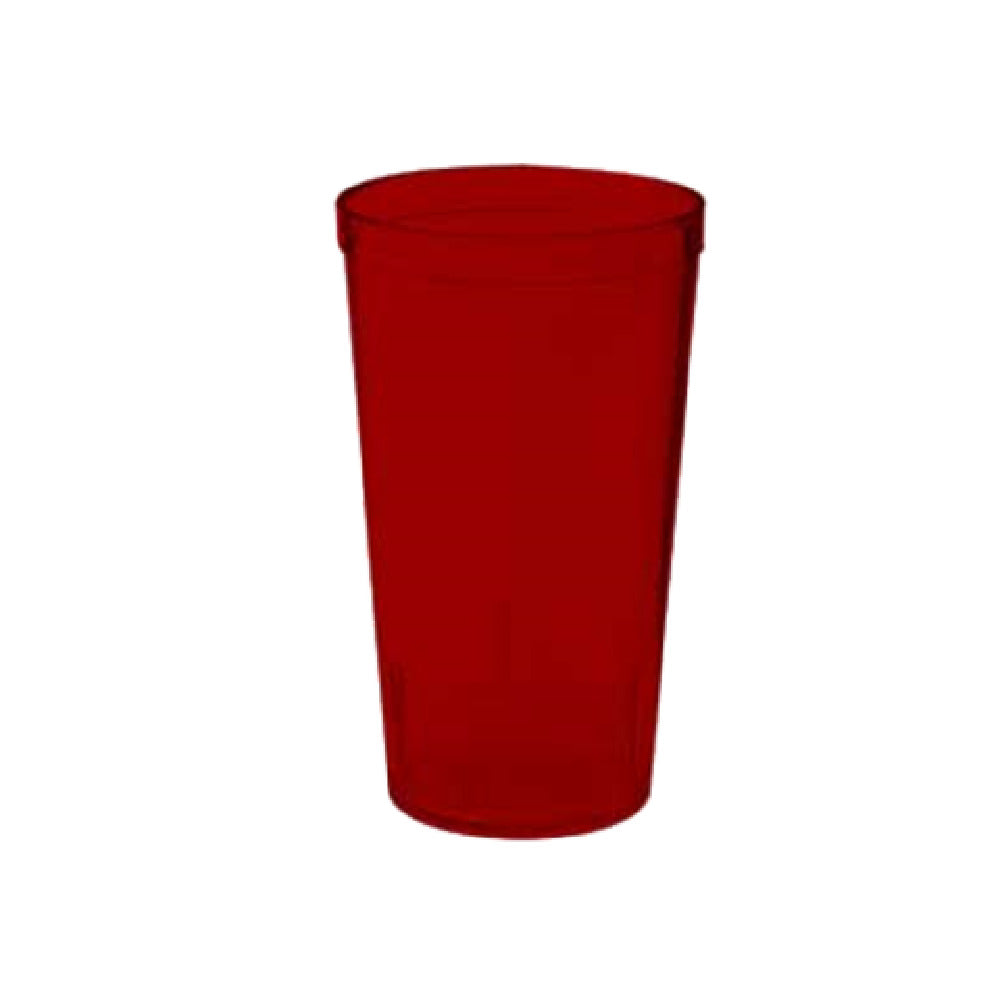 GET Enterprises 6612-1-R Tumbler 12 Oz. (13.9 Oz. Rim Full) 3" Dia. X 5-1/8"H