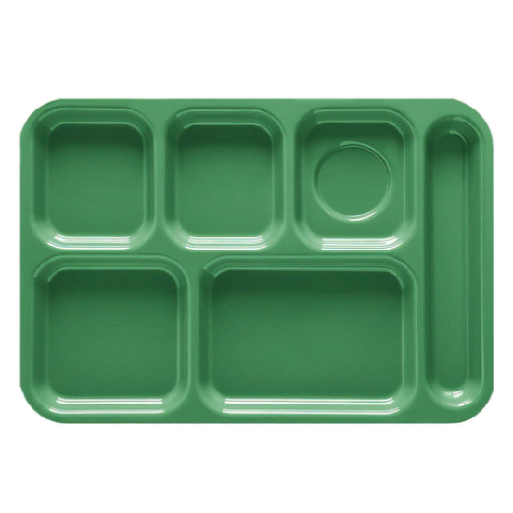 GET Enterprises TR-152-GR School & Cafeteria Tray 14-3/8" X 9-7/8" 6 Compartments