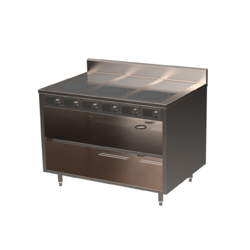 Spring USA BOH-1800-6 BOH Induction Flameless Cooking Cart Electric 48"