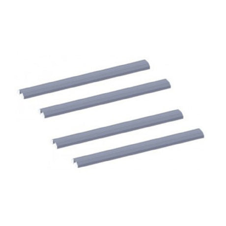 Quantum TTK-20 Overhead Track Kit Includes: (2) 20' Tracks & (4) End Plates Chrome Plated Finish