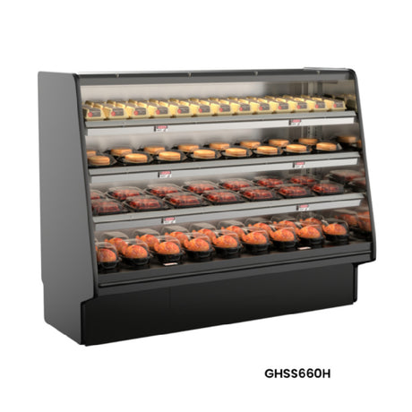 Structural Concepts GHSS660H - Fusion® Self-Serve Hot Deli Merchandiser, 75-3/8"W X 31-3/4"D X 59-5/8"H