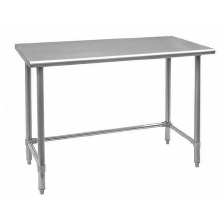 Omcan 28628 (28628) Work Table 24"W X 24"D X 34"H 18/430 Stainless Steel Flat Top