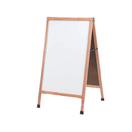 Aarco A-5SW Sidewalk Markerboard 24"W X 42"H White Porcelain Board