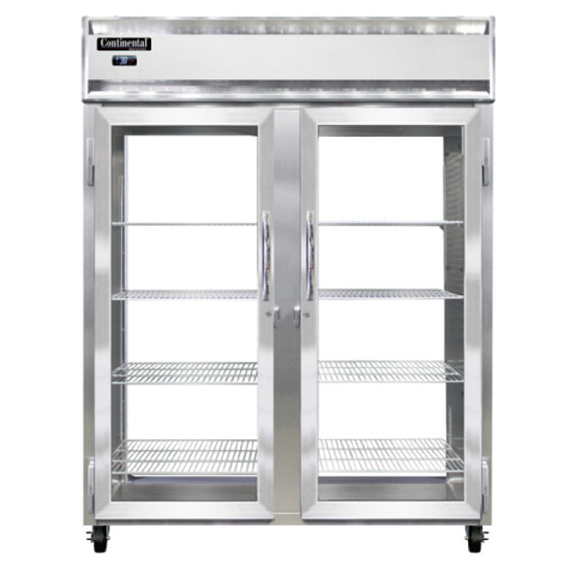 Continental Refrigerator 2RENPT-GD-GD Extra-Wide Refrigerator 52 Cu. Ft. Capacity