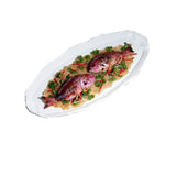 Bon Chef 2066HGLD - Shell Fish Platter, 14" X 36", With Shell Handles