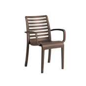 Grosfillex UT945037 - Astoria Stacking Armchair, 23.6"W X 23.4"D X 34.7"H, Technopolymer With Air Molding Technology