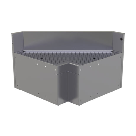 Glastender CILB-LN Underbar Inside L-Shape Corner Drainboard With Removable Perforated Insert