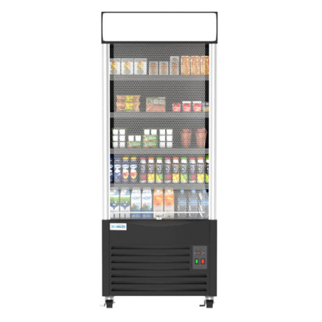 Koolmore CDA-18C-BK Grab And Go Open Air Merchandiser Self Contained Refrigeration