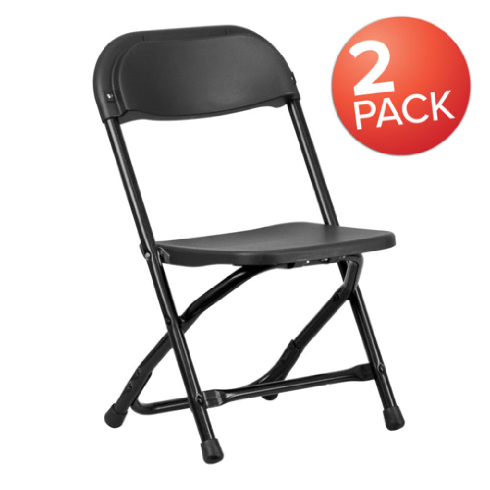 Flash Furniture 2-Y-KID-BK-GG Timmy Folding Chair 220 Lb. Weight Capacity 13"W X 2-1/4"D X 25"H Folded Size