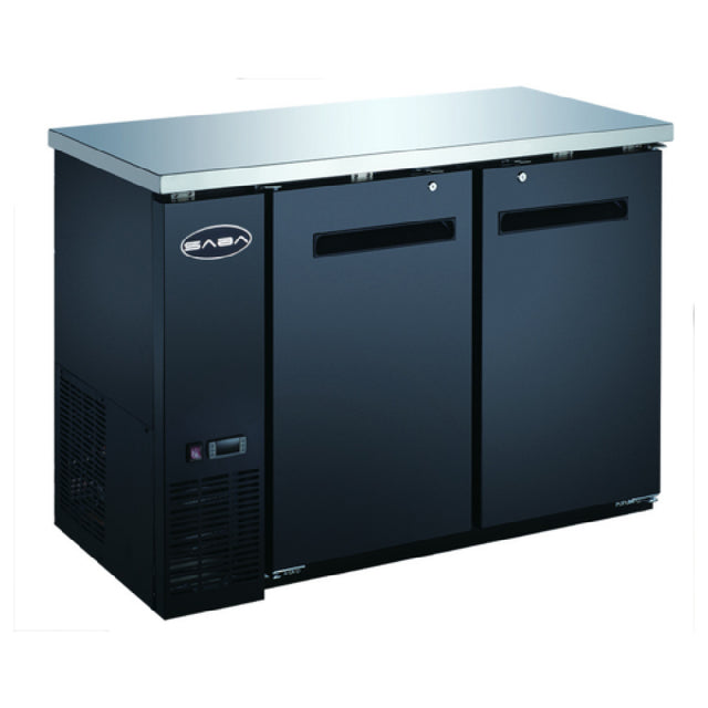 SABA SBB-24-48B Back Bar Cooler Two-section 48-7/8" W