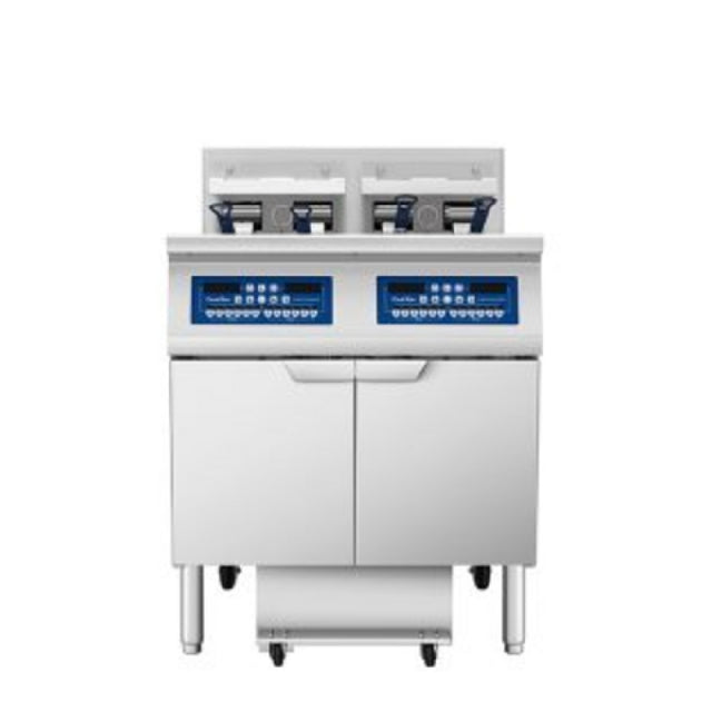 Atosa USA, Inc. AEFF-50-2T - Double Vat Electric Fryer, Left Full Vat/right Split Vat