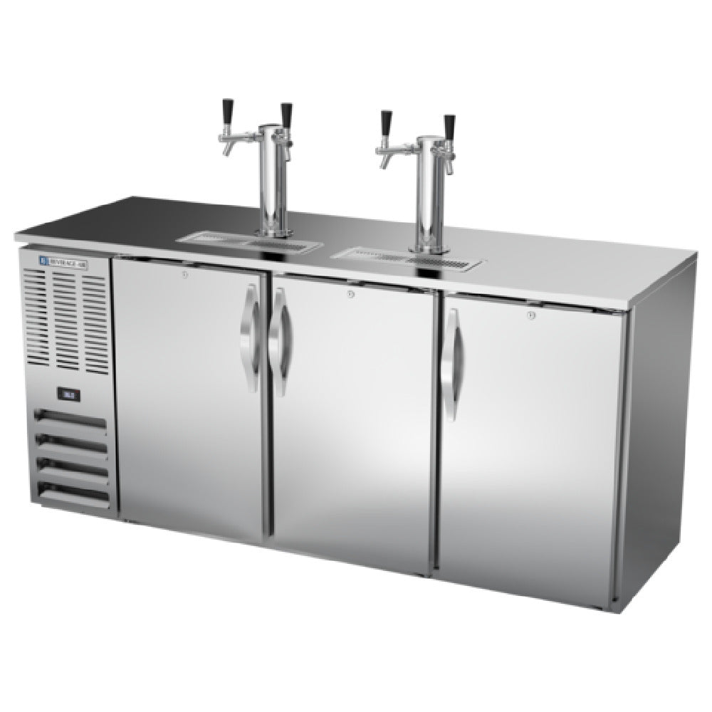 Beverage Air DDN72HC-S - Draft Beer Cooler, 72"W X 26-3/8"D X 49-5/16"H, 19.618 Cu. Ft.
