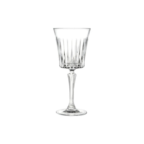 Steelite 677RCR384 Water Goblet Glass 10.0 Oz. (H 8-1/4" M 3-1/2" T 3-5/8" B 3") EcoCrystal