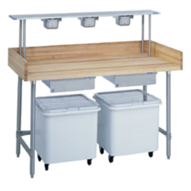 Duke 335 Bakers Table 1-3/4" Thick Laminated Maple Top 30" Wide Top