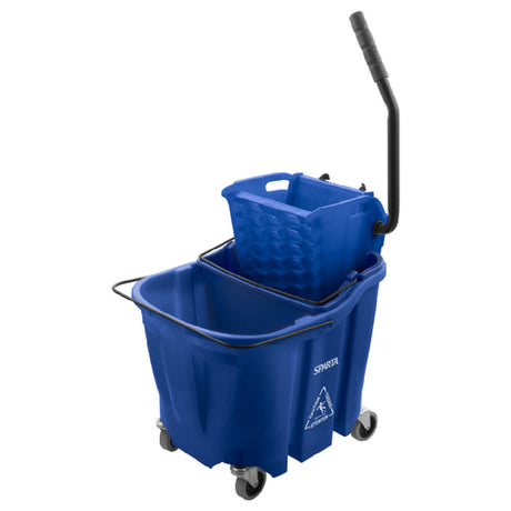 Carlisle 9690414 Carlisle OmniFit™ Mop Bucket Combo With Side Press Wringer & Soiled Water Insert