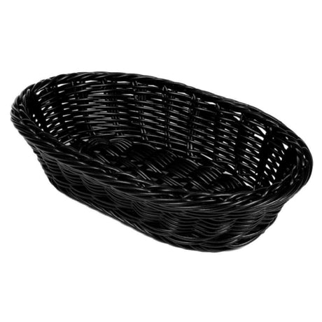 GET Enterprises WB-1505-BK Clipper Mill Designer Polyweave Basket™ 11-3/4" X 8" X 3"H Oval