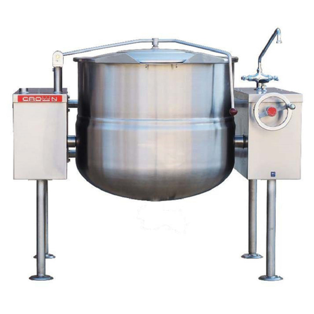 Crown Steam DLT-30TC Tilting Kettle Direct Steam 30 Gallon Capacity