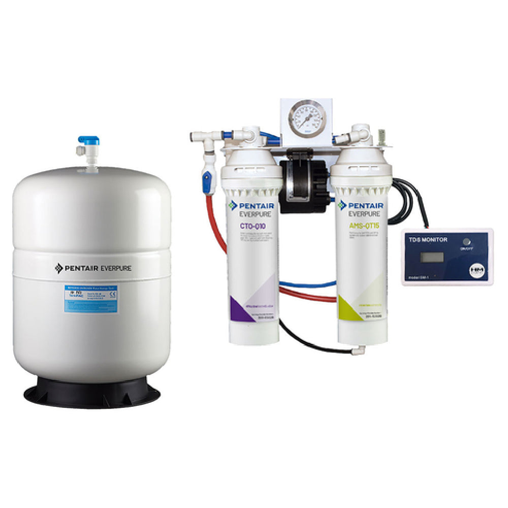 Everpure BWS175/5 BWS Reverse Osmosis System Everpure® BWS175/5 (1) CTO-Q10 Activated-carbon Cartridge Prefilter