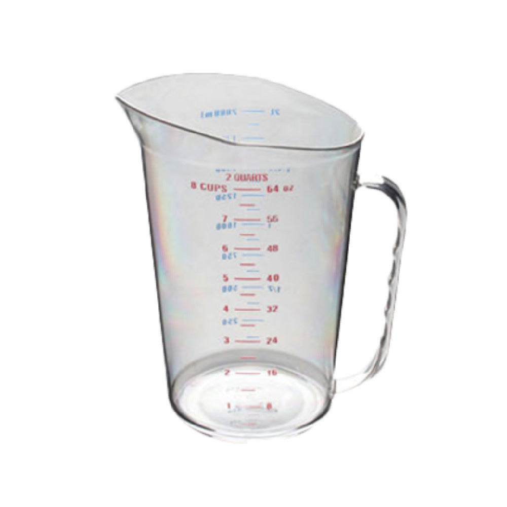 Thunder Group PLMC064CL Measuring Cup 2 Quart (2.0 Liter) Capacity Printed With US/metric Measurements