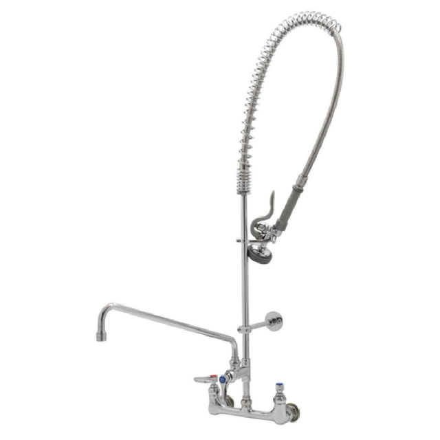 T&S Brass B-2180 EasyInstall Pre-Rinse Unit 8" Wall Mount Add-on Faucet 18" Swing Nozzle