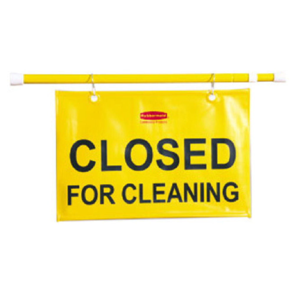 Rubbermaid FG9S1500YEL - Sign, "Closed For Cleaning", English