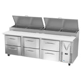 Victory VPPD93HC-6 - Pizza Prep Table, Powered By V-Core™, Three-section