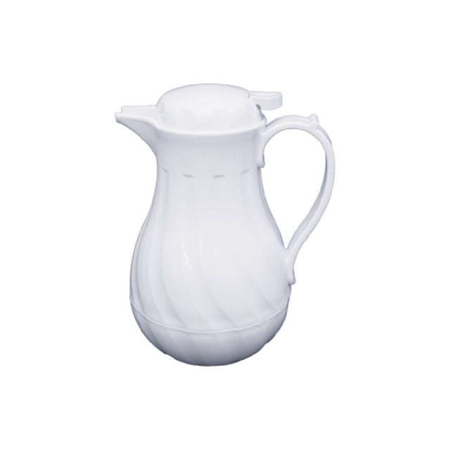 CAC China BVSR-42W Beverage Server 42 Oz. Swirl