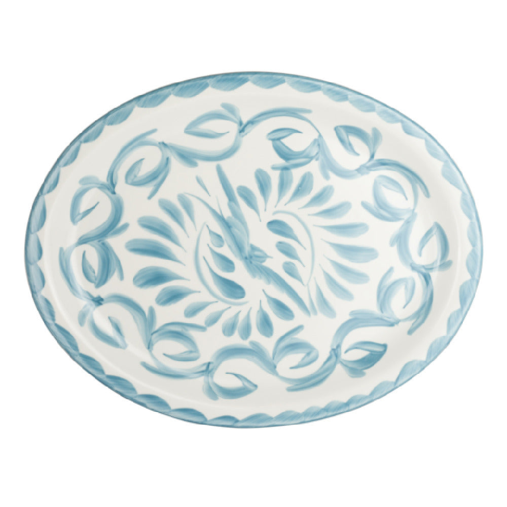 Steelite A125P245 Platter Oval Narrow Rim 13.625" X 10.75" Puebla