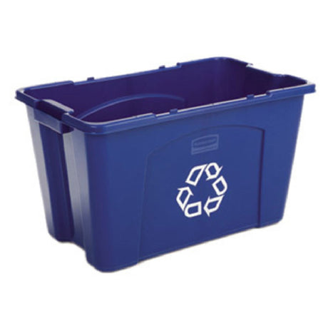 Rubbermaid FG571873BLUE - Recycling Box, 18 Gallon, 25-3/4"L X 16-1/2"W X 26-1/2"H