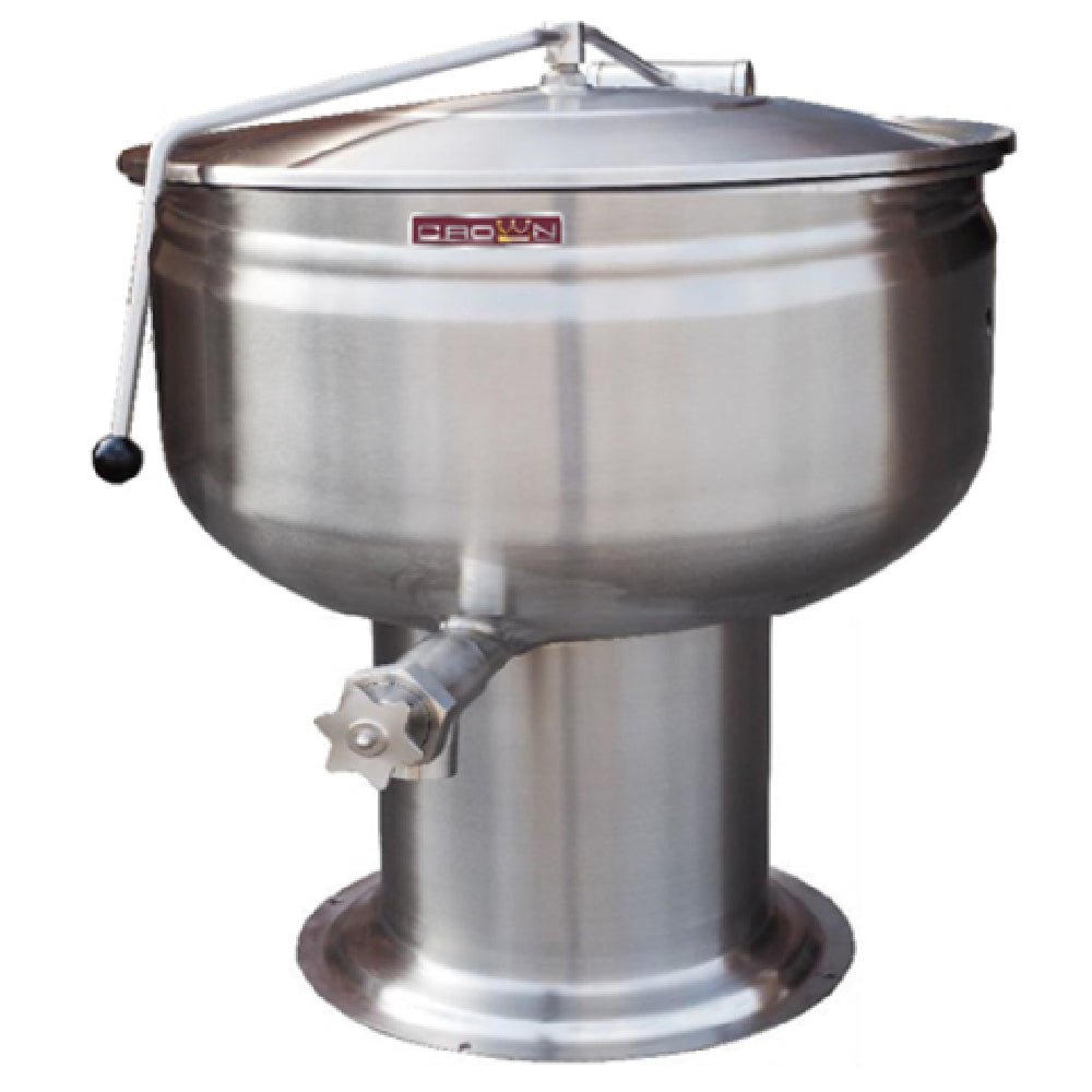 Crown Steam DP-20F Stationary Kettle Direct Steam 20 Gallon Capacity