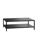 Flash Furniture XU-T6R60USO-2T-BK-GG Brock Patio Coffee Table 45"W X 32"D X 15"H Table