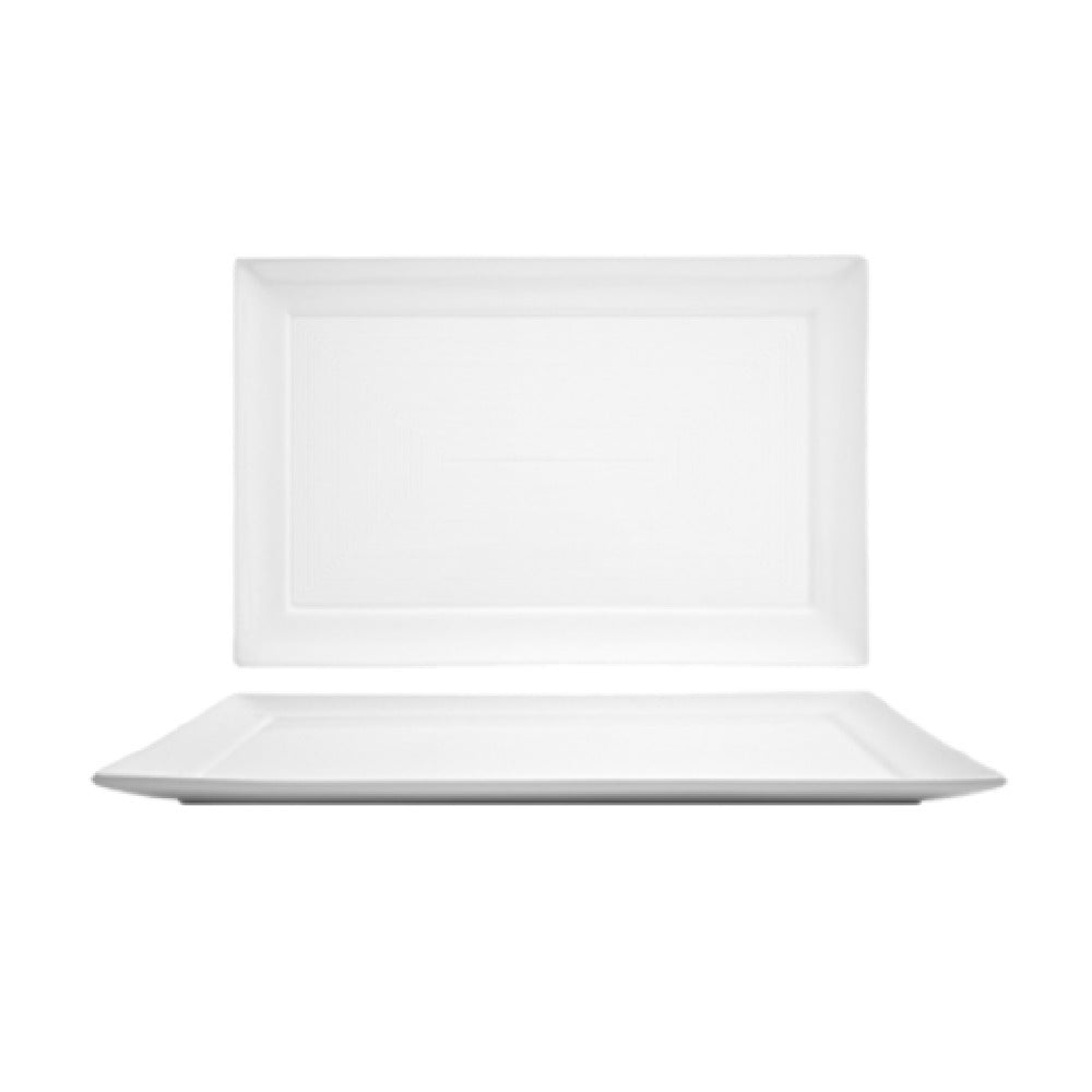 FOH DOS014WHP22 Spiral® Plate 14" X 9" Rectangle