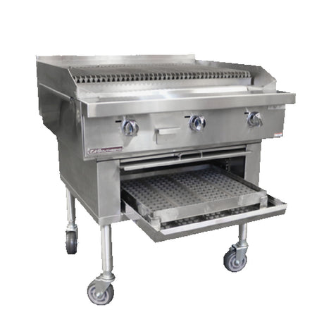 Southbend P72W-CCCCCC_NAT Platinum Wood Smoker Charbroiler Gas 72"