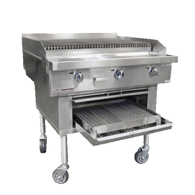 Southbend P60W-CCCCC_NAT Platinum Wood Smoker Charbroiler Gas 60"