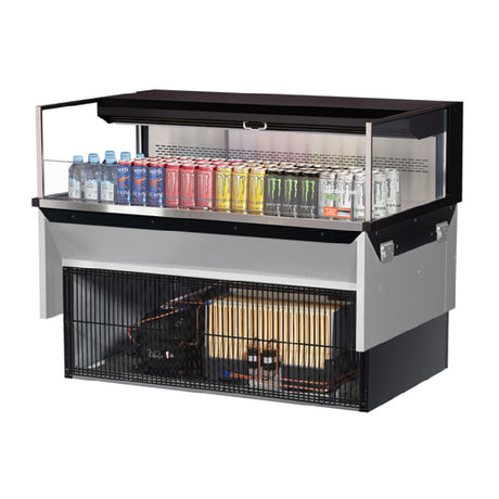 Turbo Air TOM-48L-UF-W(B)-1SI-N Drop-In Horizontal Open Display Case Low Profile