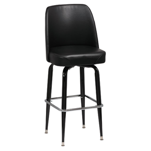 Royal Industries ROY 7714 B Bucket Bar Stool High Back Foam Padded Waterfall Seat