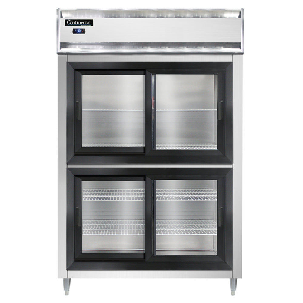 Continental Refrigerator D2RSNSASGDHD Designer Line Refrigerator Reach-in Two-section