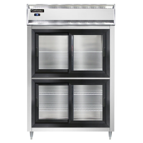 Continental Refrigerator D2RSNSASGDHD Designer Line Refrigerator Reach-in Two-section