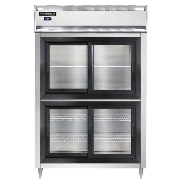 Continental Refrigerator D2RSNSSSGDHD Designer Line Refrigerator Reach-in Two-section