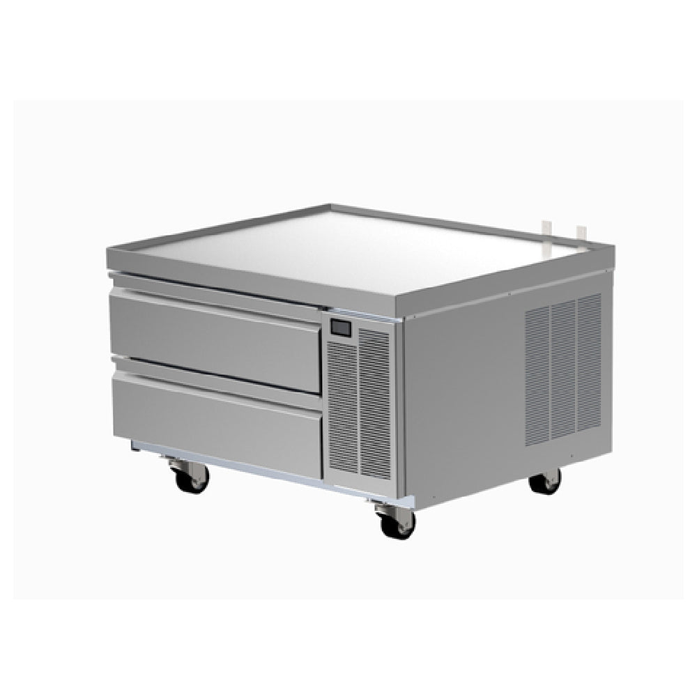 Delfield F2936CP Refrigerated Low-Profile Equipment Stand 36-1/4"W X 31-47/50"D X 24"H