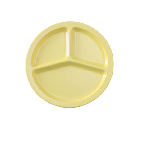 Yanco NS-702Y Nessico Compartment Plate 10" Dia. 3-compartments