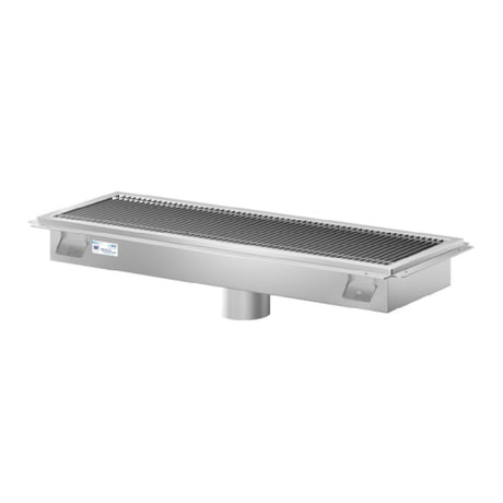Koolmore KM-FTG-1224 KoolMore Commercial Floor Trough Drain 24"W X 12"D 4"dia. Drain Connections
