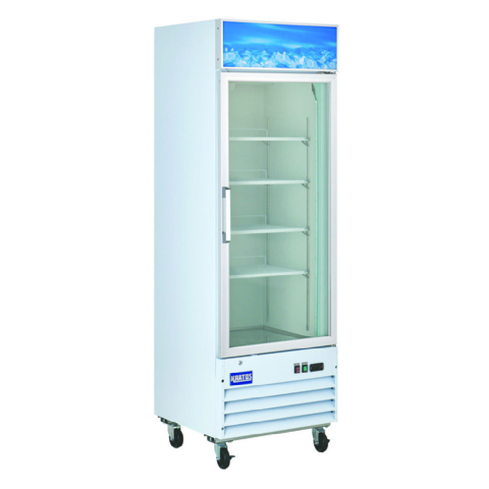Hubert 211855 - Kratos Merchandising Freezer, 27"W, (1) Self-closing Door Made Of Dual-pane Glass
