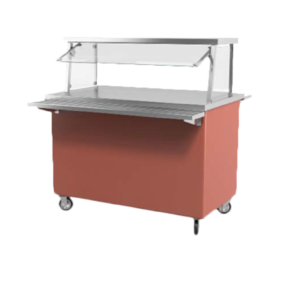 Low Temp Industries 84-CPS SpecLine Hot Top Table 84-3/8"W X 30"D X 36"H 14ga Stainless Steel Flat Top With 68" Of Top Surface Heated At 120°F