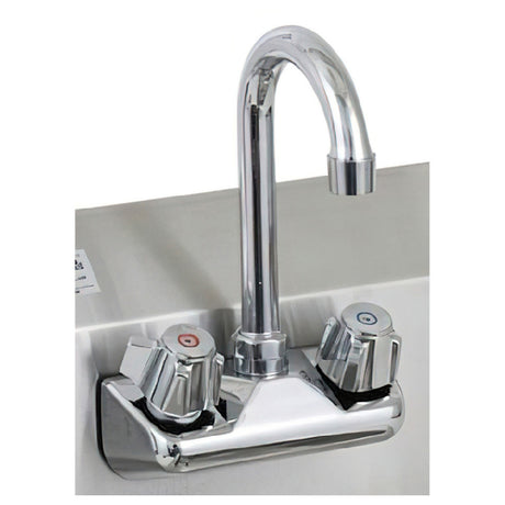 Royal Industries ROY HSW FS 4 Hand Sink Faucet 4" Center Set Splash Mount (low Lead <0.25%)