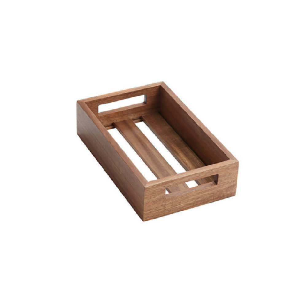 American Metalcraft AWH1 Wooden Crate Acacia 9-7/8" L