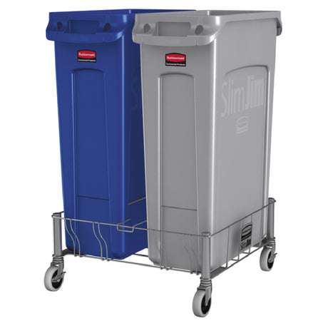 Rubbermaid 1956191 - Slim Jim® Dolly, Double, 20"L X 20-3/5"W X 9"H