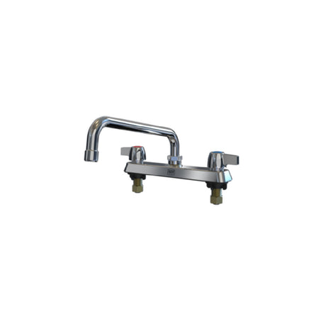 NBR Equipment P3D8S6 8" Deck Mount Faucet Brass Body With 6" Swing Spout