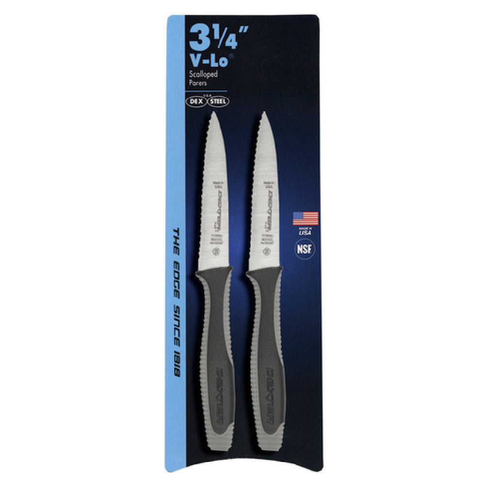 Dexter Russell 29493 V-Lo® (V105SC-2PCP) Paring Knife 3-1/2" Scalloped Edge